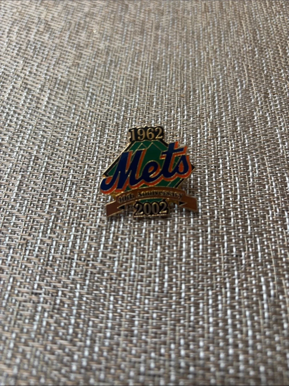 *NEW* New York Mets 40th Anniversary Lapel Pin ~ MLB Enamel Logo Collectible ⚾️